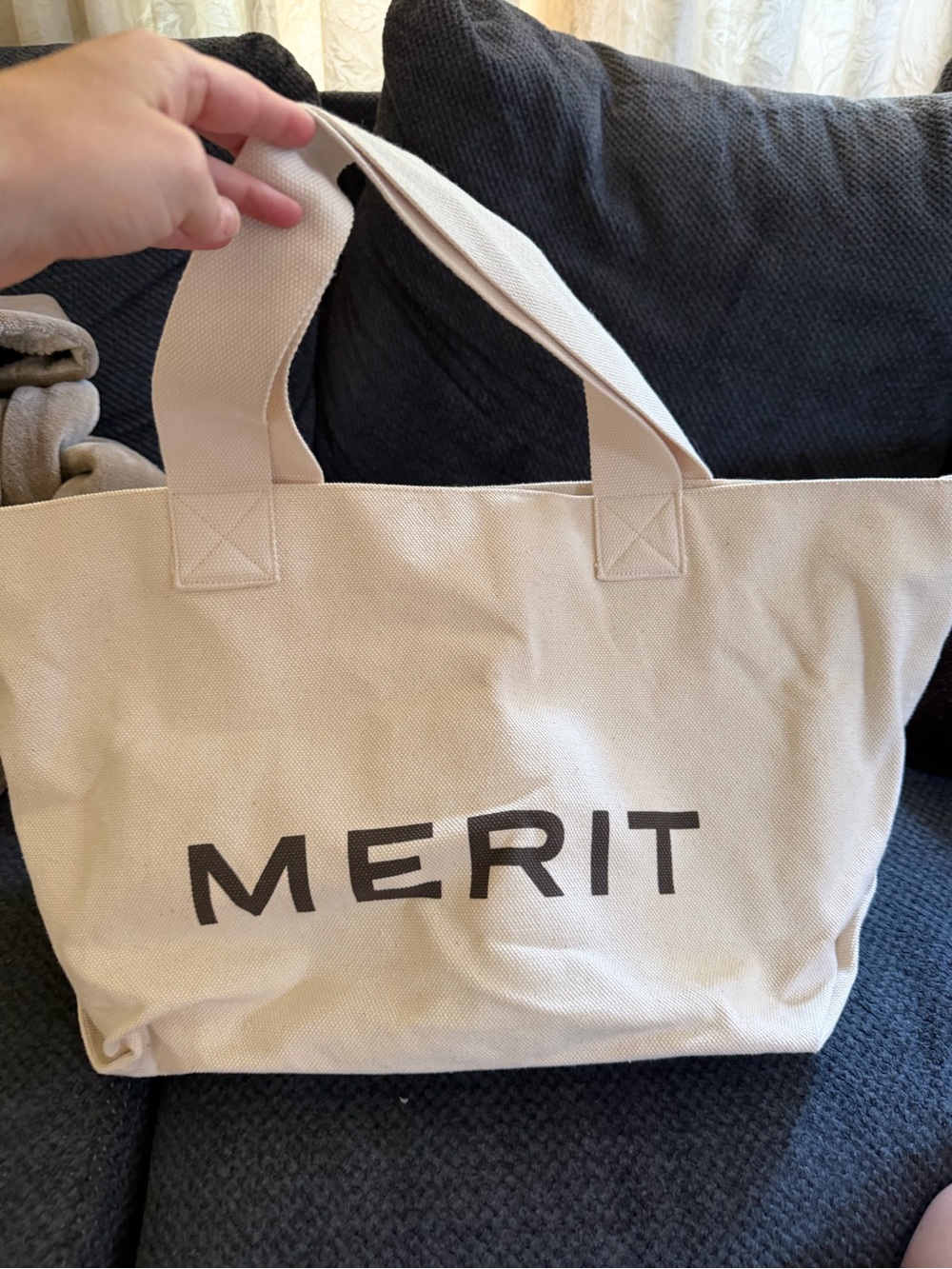 Canvas Tote Bag in Beige - Women